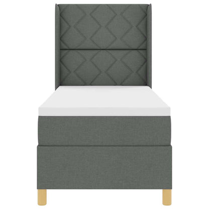 Letto a molle con strisce LED Grigio 80 x 200 cm Tessuto | homemem39