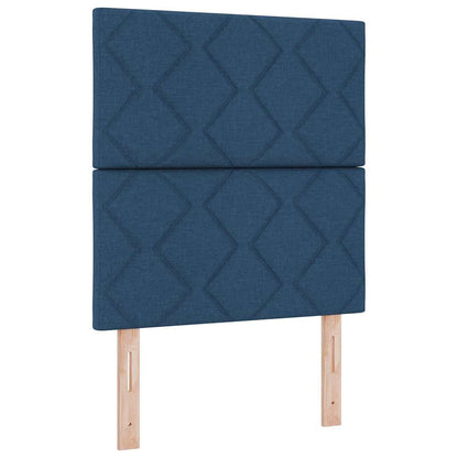 Letto a molle con strisce LED Blu 80 x 200 cm Tessuto | homemem39