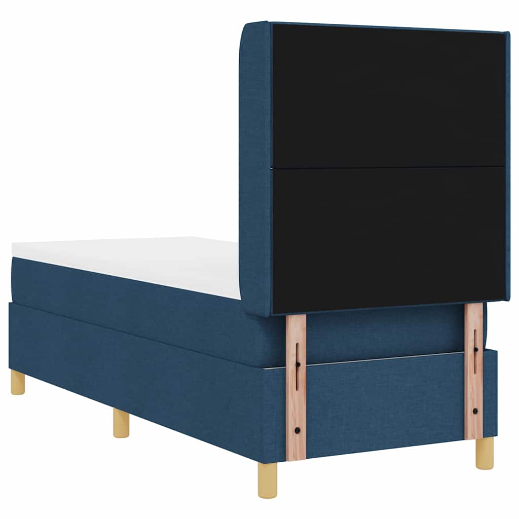 Letto a molle con strisce LED Blu 80 x 200 cm Tessuto | homemem39