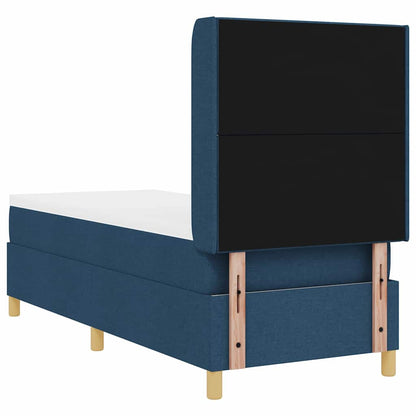 Letto a molle con strisce LED Blu 80 x 200 cm Tessuto | homemem39