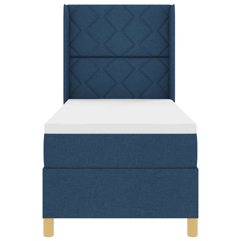 Letto a molle con strisce LED Blu 80 x 200 cm Tessuto | homemem39