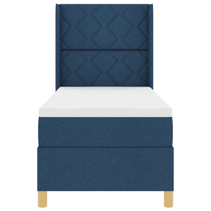 Letto a molle con strisce LED Blu 80 x 200 cm Tessuto | homemem39