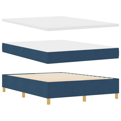 Letto a molle con strisce LED Blu 140 x 190 cm Tessuto | homemem39