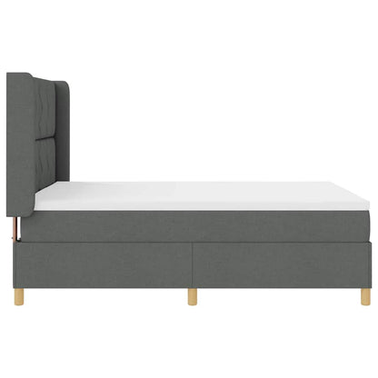 Letto a molle con strisce LED Grigio 160 x 200 cm Tessuto | homemem39