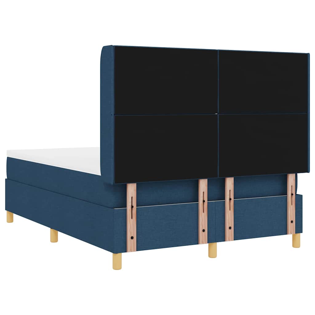 Letto a molle con strisce LED Blu 160 x 200 cm Tessuto | homemem39