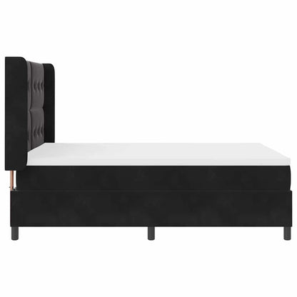 Letto a molle con strisce LED Nero 140 x 200 cm Velluto | homemem39