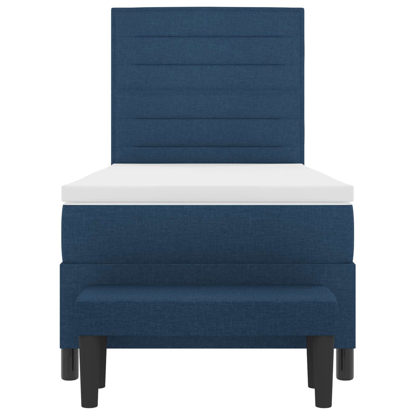Letto a molle con testiera Blu 80 x 200 cm Tessuto | homemem39