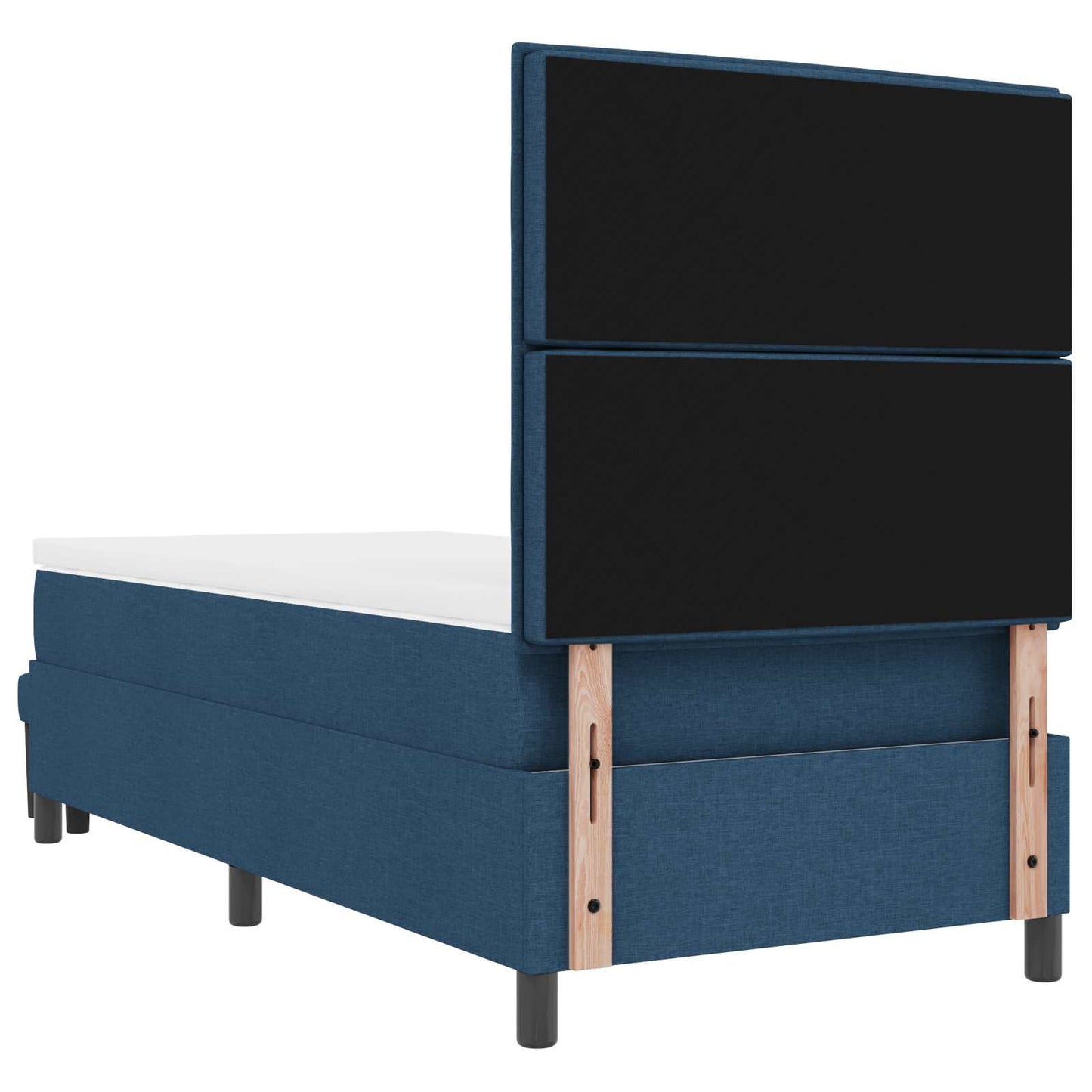 Letto a molle con testiera Blu 90 x 190 cm Tessuto | homemem39