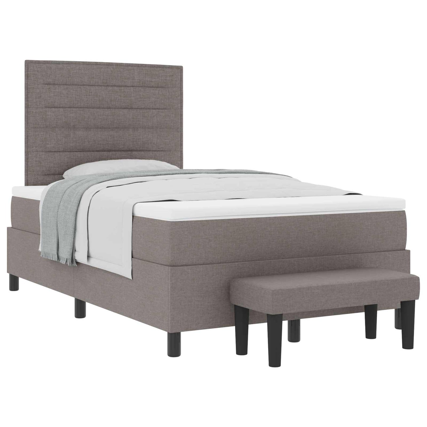 Letto a molle con testiera Talpa 120 x 190 cm Tessuto | homemem39