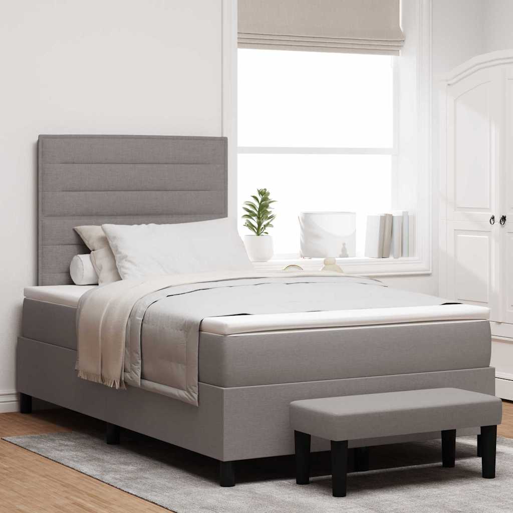 Letto a molle con testiera Talpa 120 x 200 cm Tessuto | homemem39