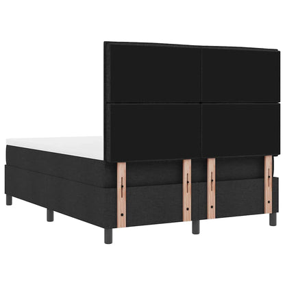 Letto a molle con testiera Nero 140 x 190 cm Tessuto | homemem39
