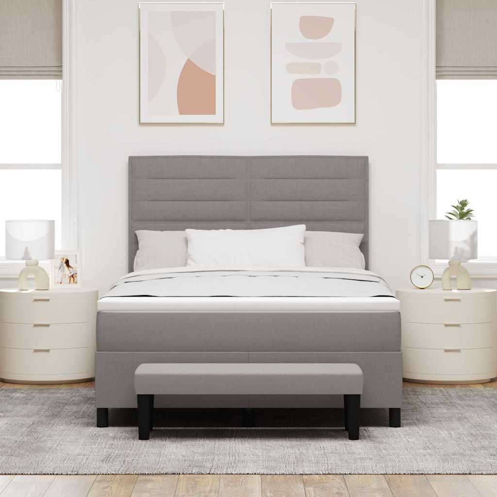 Letto a molle con testiera Talpa 140 x 190 cm Tessuto