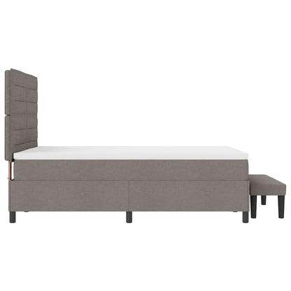 Letto a molle con testiera Talpa 140 x 190 cm Tessuto
