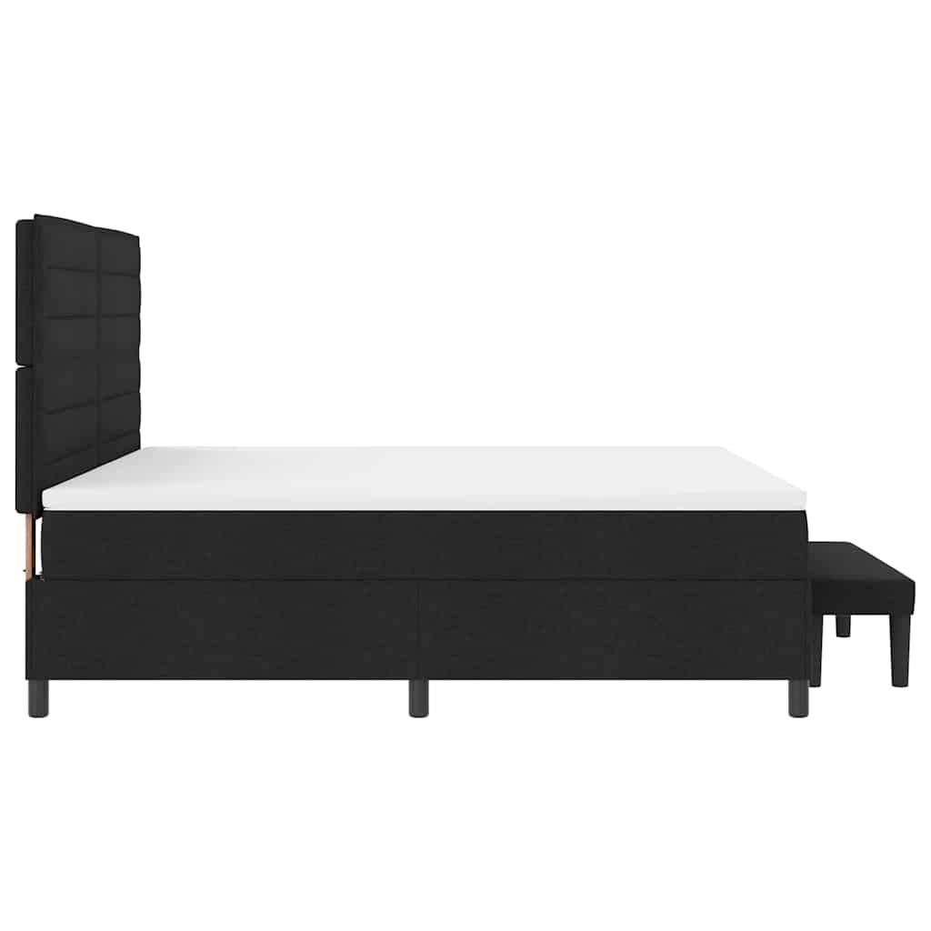 Letto a molle con testiera Nero 180 x 200 cm Tessuto | homemem39