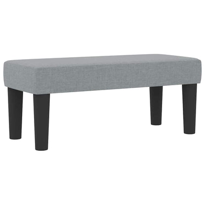 Letto a molle con testiera Grigio chiaro 90 x 190 cm Tessuto | homemem39