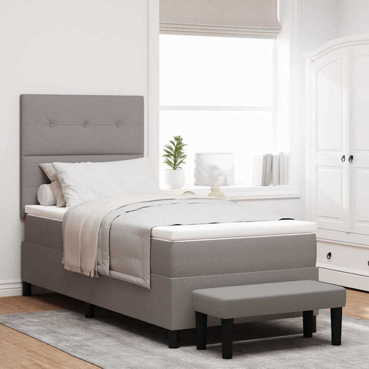 Letto a molle con testiera Talpa 90 x 190 cm Tessuto | homemem39