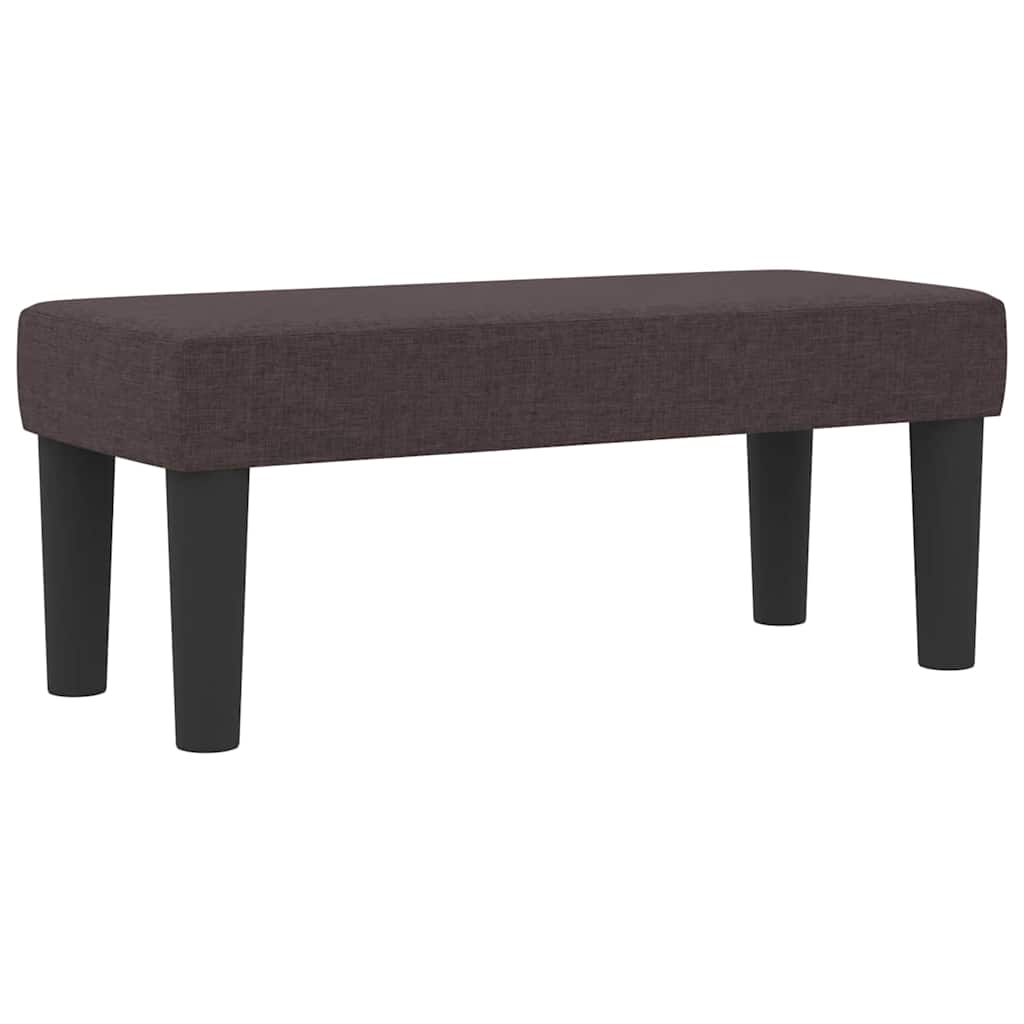 Letto a molle con testiera Marrone Scuro 100 x 200 cm Tessuto