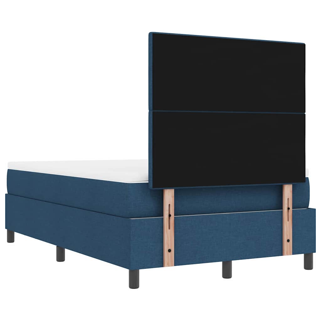Letto a molle con testiera Blu 120 x 190 cm Tessuto | homemem39