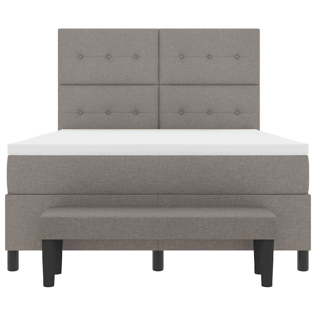 Letto a molle con testiera Talpa 140 x 190 cm Tessuto | homemem39