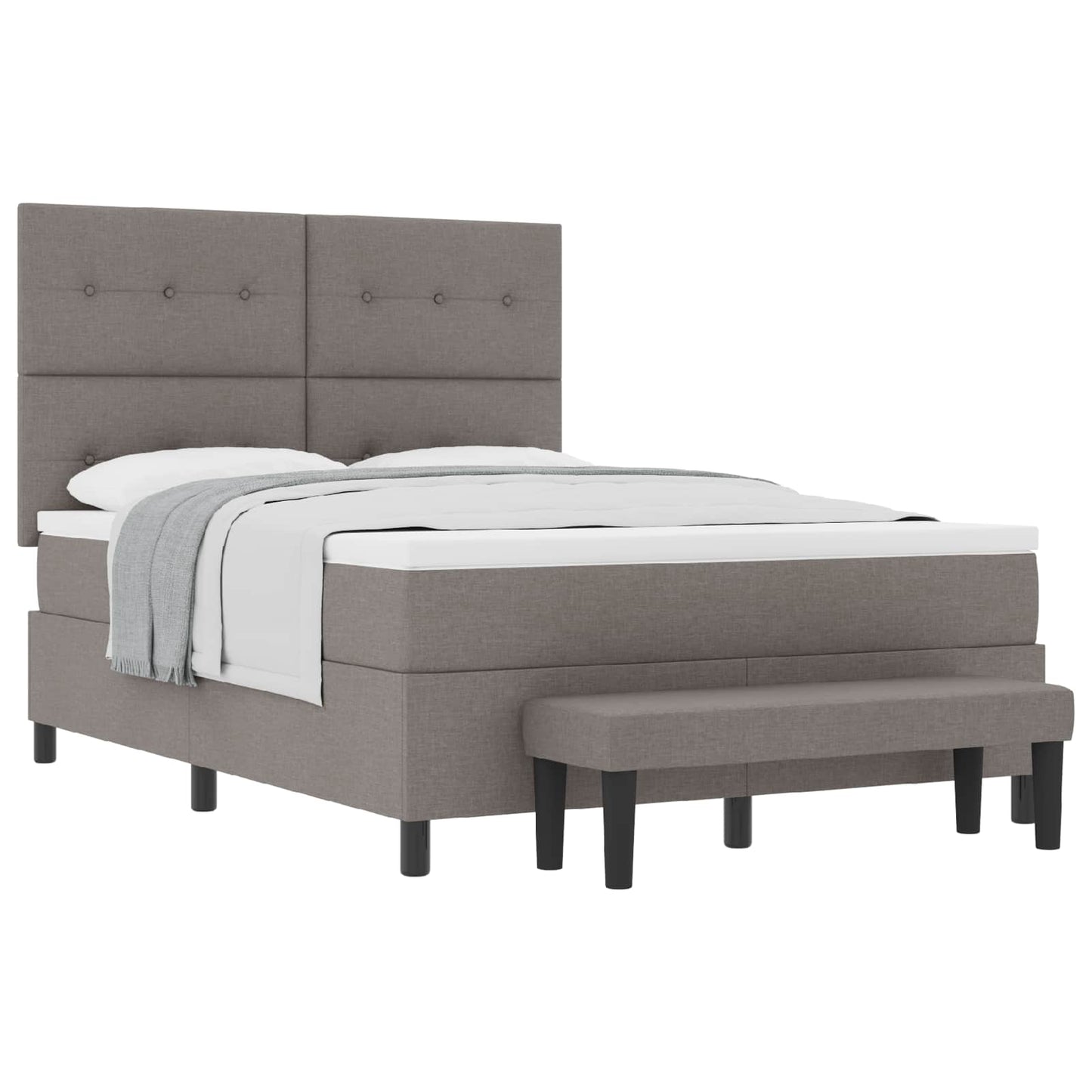 Letto a molle con testiera Talpa 160 x 200 cm Tessuto | homemem39