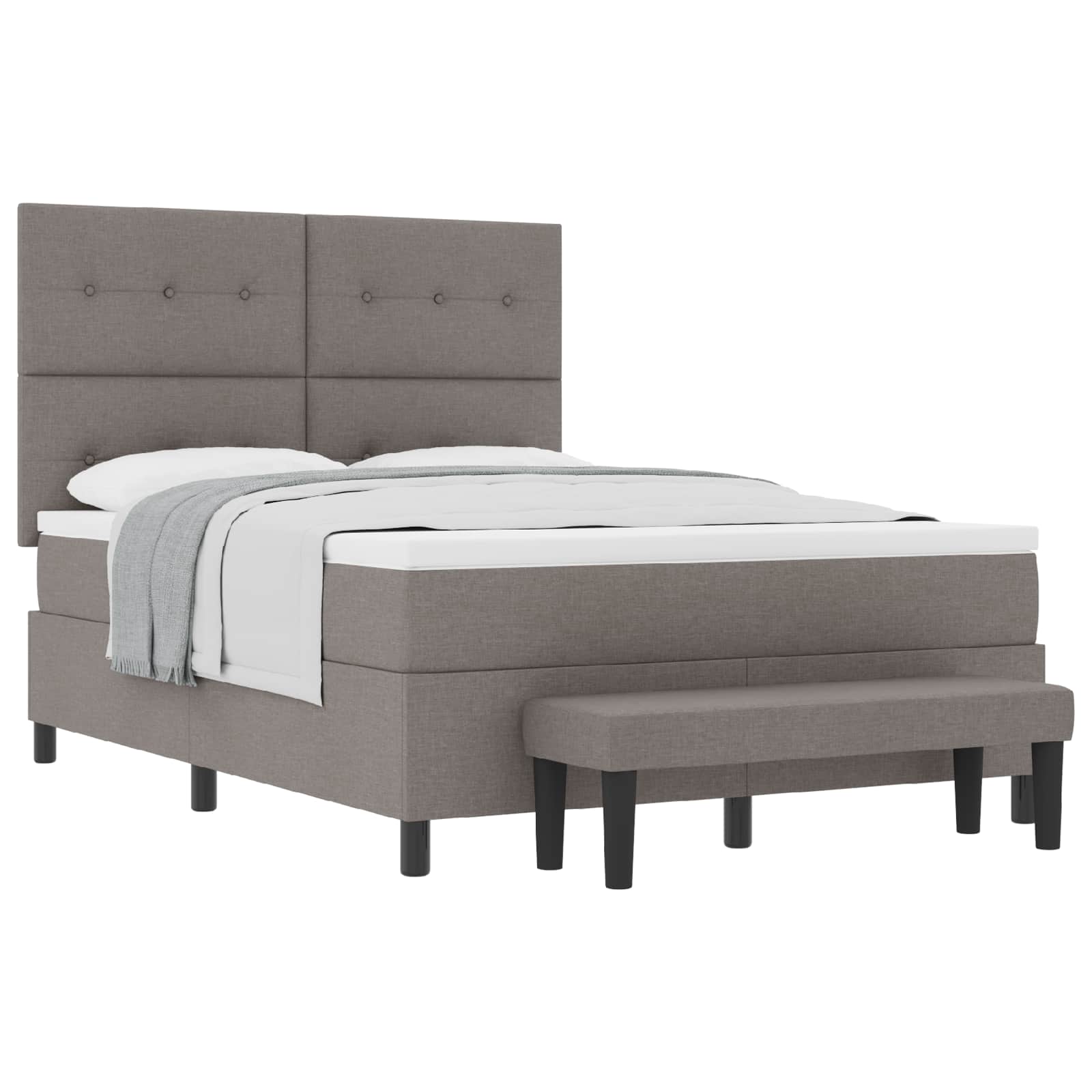 Letto a molle con testiera Talpa 160 x 200 cm Tessuto | homemem39