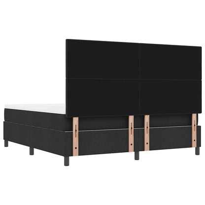 Letto a molle con testiera Nero 180 x 200 cm Tessuto | homemem39