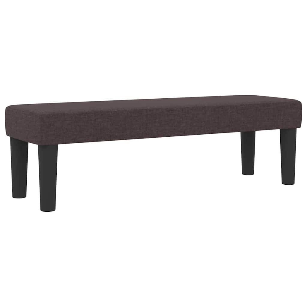 Letto a molle con testiera Marrone Scuro 200 x 200 cm Tessuto | homemem39