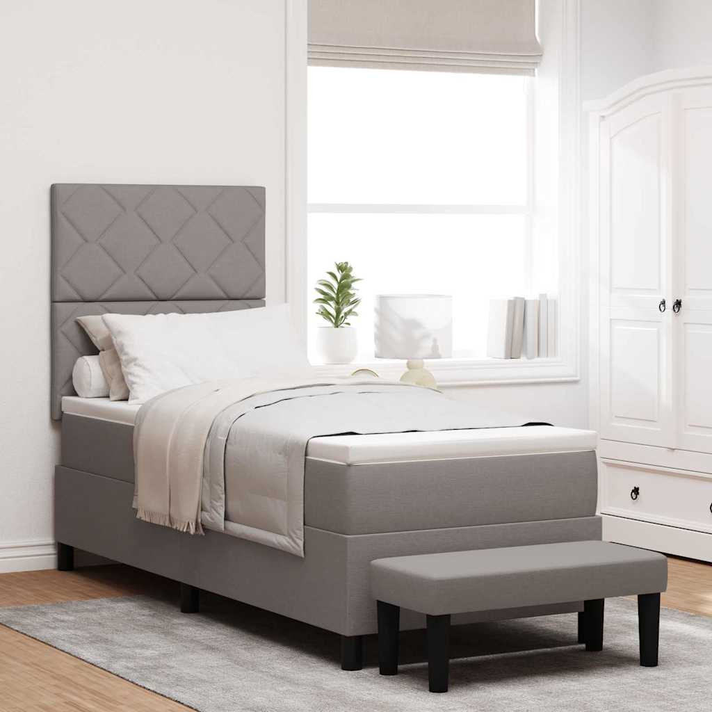 Letto a molle con testiera Talpa 80 x 200 cm Tessuto | homemem39