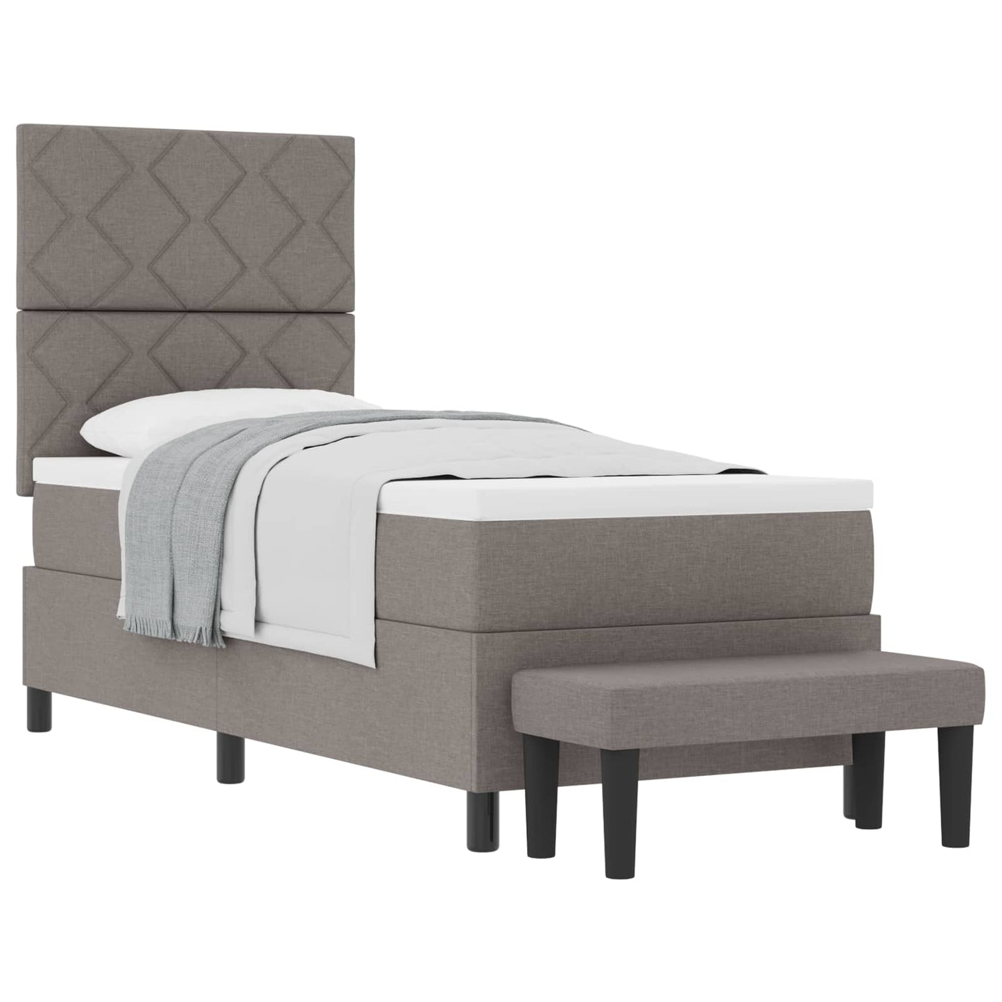 Letto a molle con testiera Talpa 80 x 200 cm Tessuto | homemem39