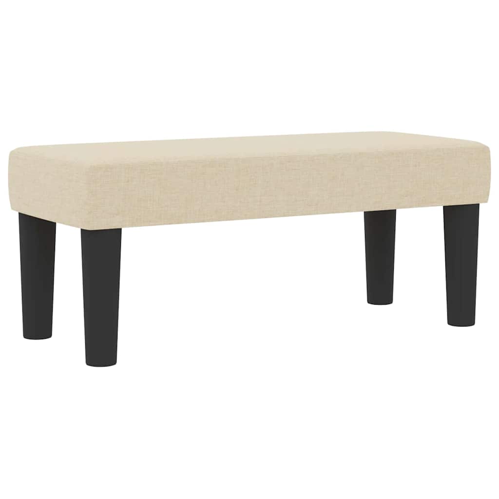 Letto a molle con testiera Crema 80 x 200 cm Tessuto | homemem39