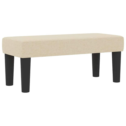 Letto a molle con testiera Crema 80 x 200 cm Tessuto | homemem39