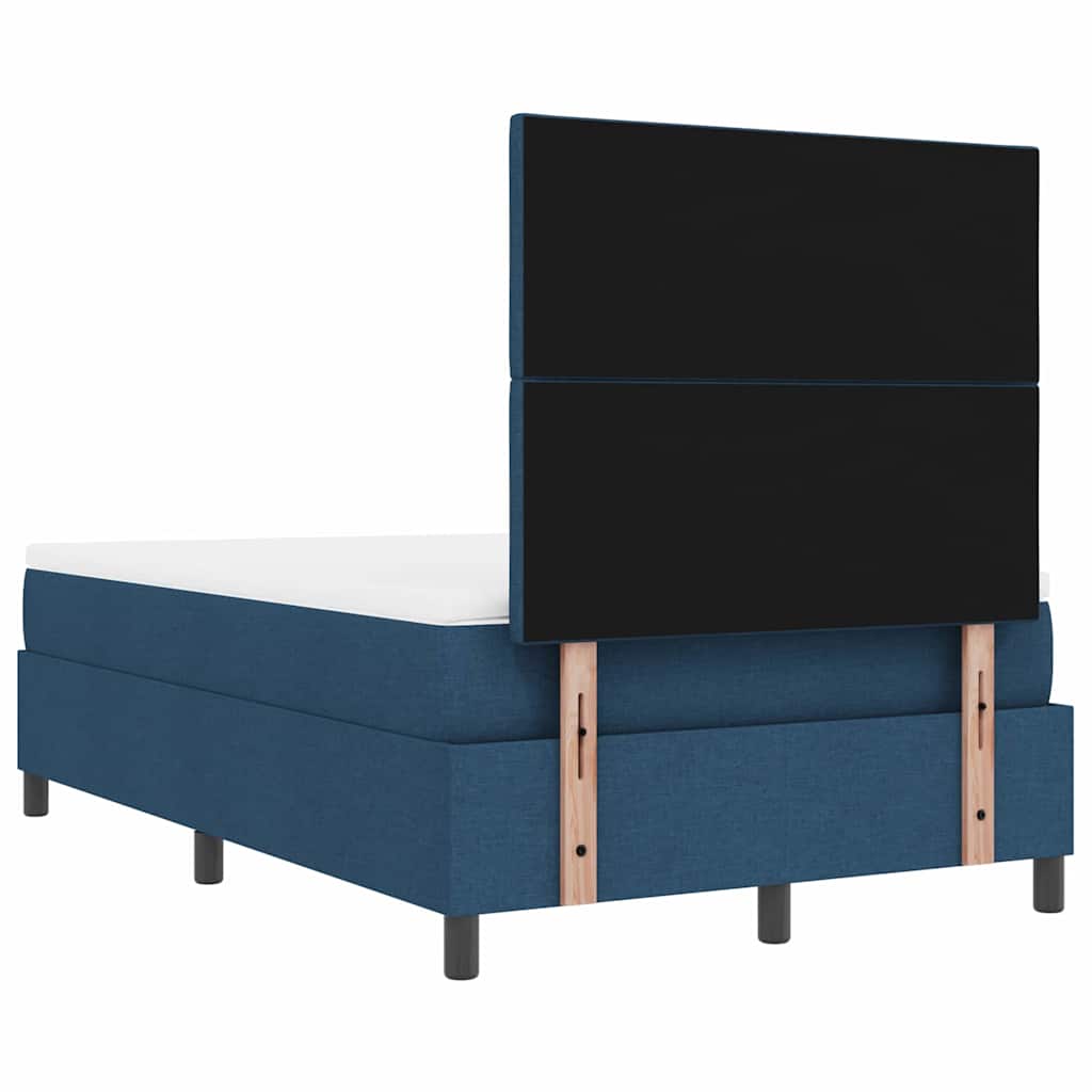 Letto a molle con cuscino con testiera Blu 120 x 190 cm Tessuto | homemem39