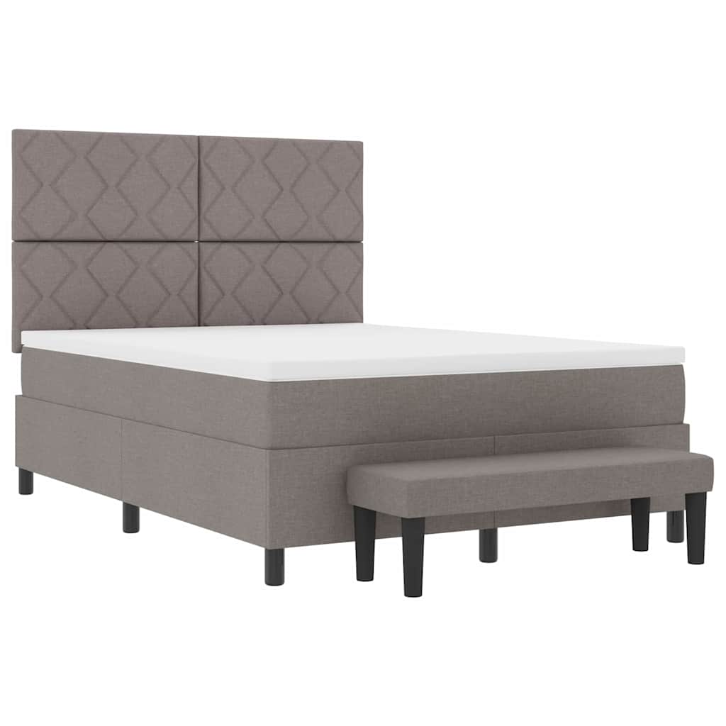 Letto a molle con testiera Talpa 140 x 190 cm Tessuto | homemem39