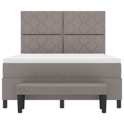 Letto a molle con testiera Talpa 140 x 190 cm Tessuto | homemem39