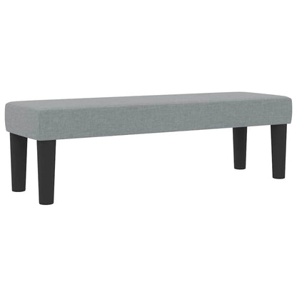 Letto a molle con testiera Grigio chiaro 140 x 200 cm Tessuto | homemem39