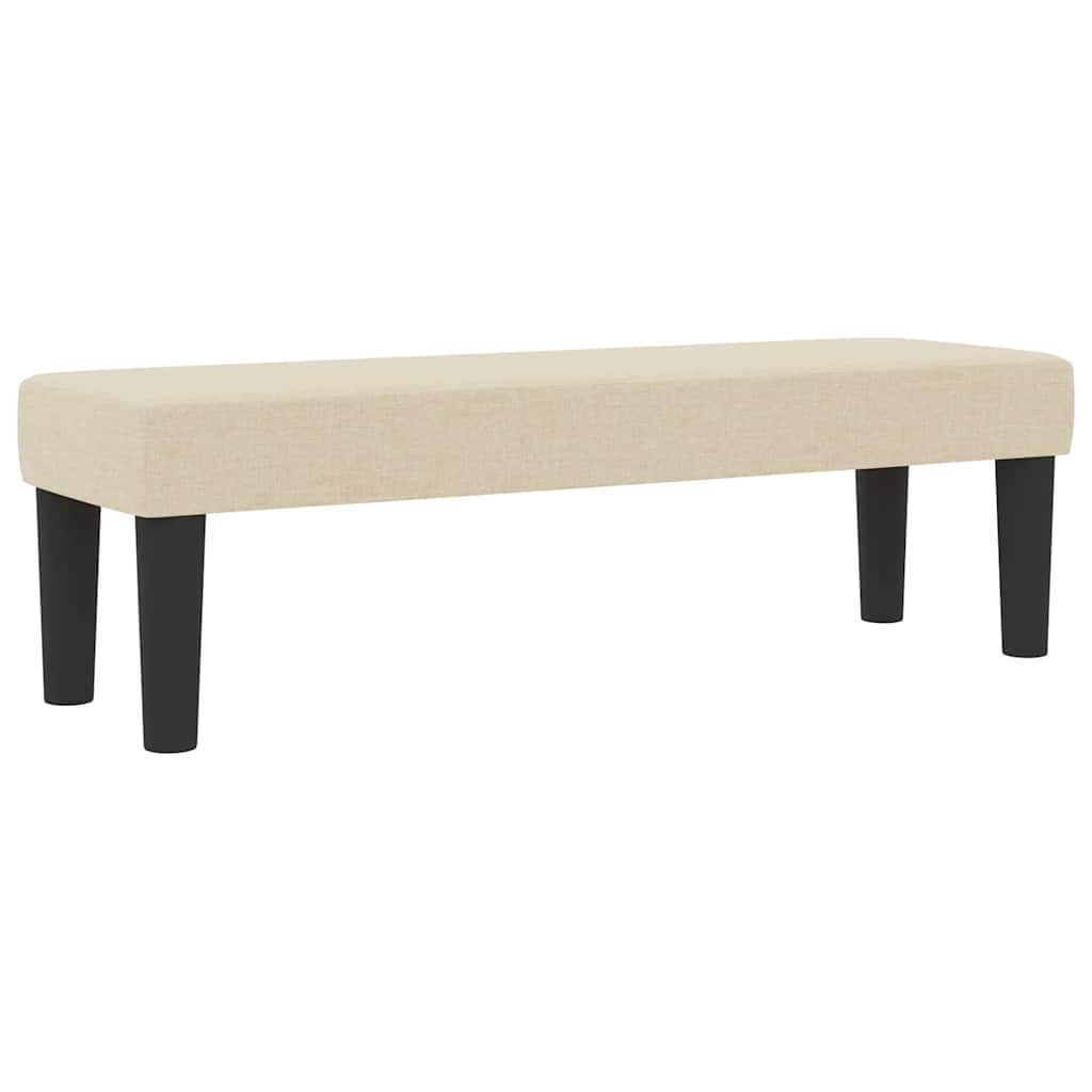 Letto a molle con testiera Crema 160 x 200 cm Tessuto | homemem39