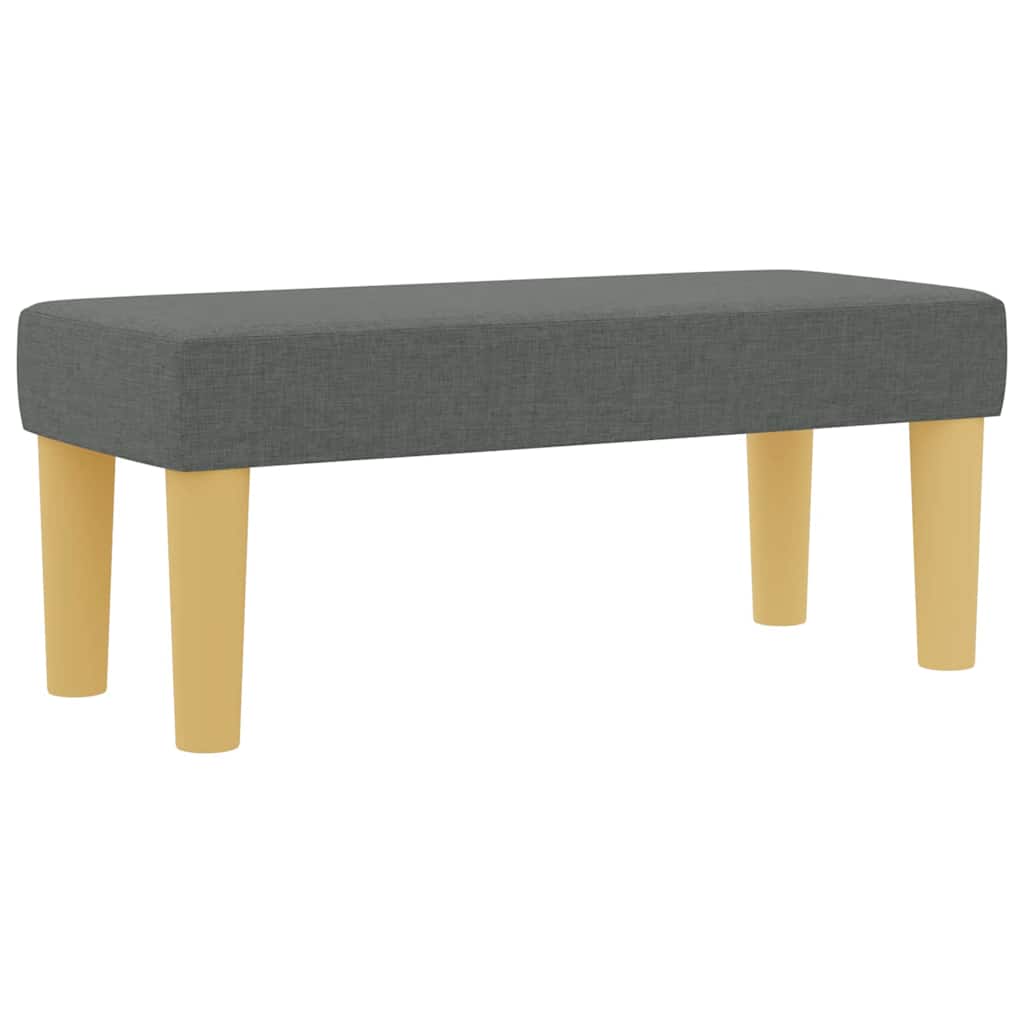 Letto a molle con cuscino Grigio scuro 200 x 90 cm Tessuto | homemem39
