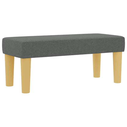 Letto a molle con cuscino Grigio scuro 200 x 90 cm Tessuto | homemem39