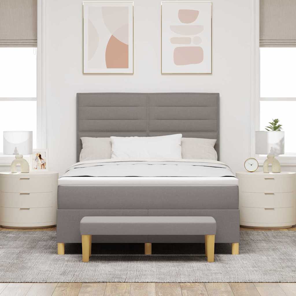 Letto a molle con testiera Talpa 190 x 140 cm Tessuto | homemem39