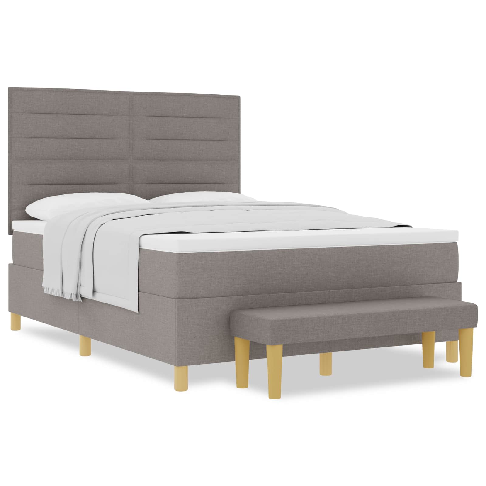 Letto a molle con testiera Talpa 190 x 140 cm Tessuto | homemem39