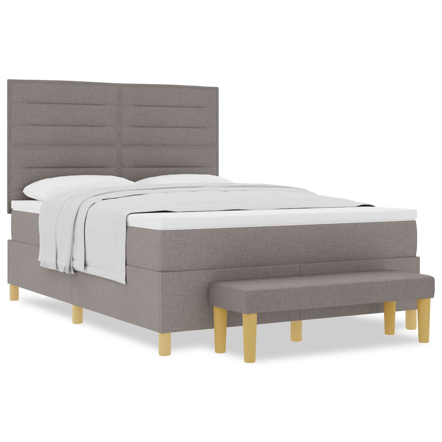 Letto a molle con testiera Talpa 200 x 140 cm Tessuto | homemem39