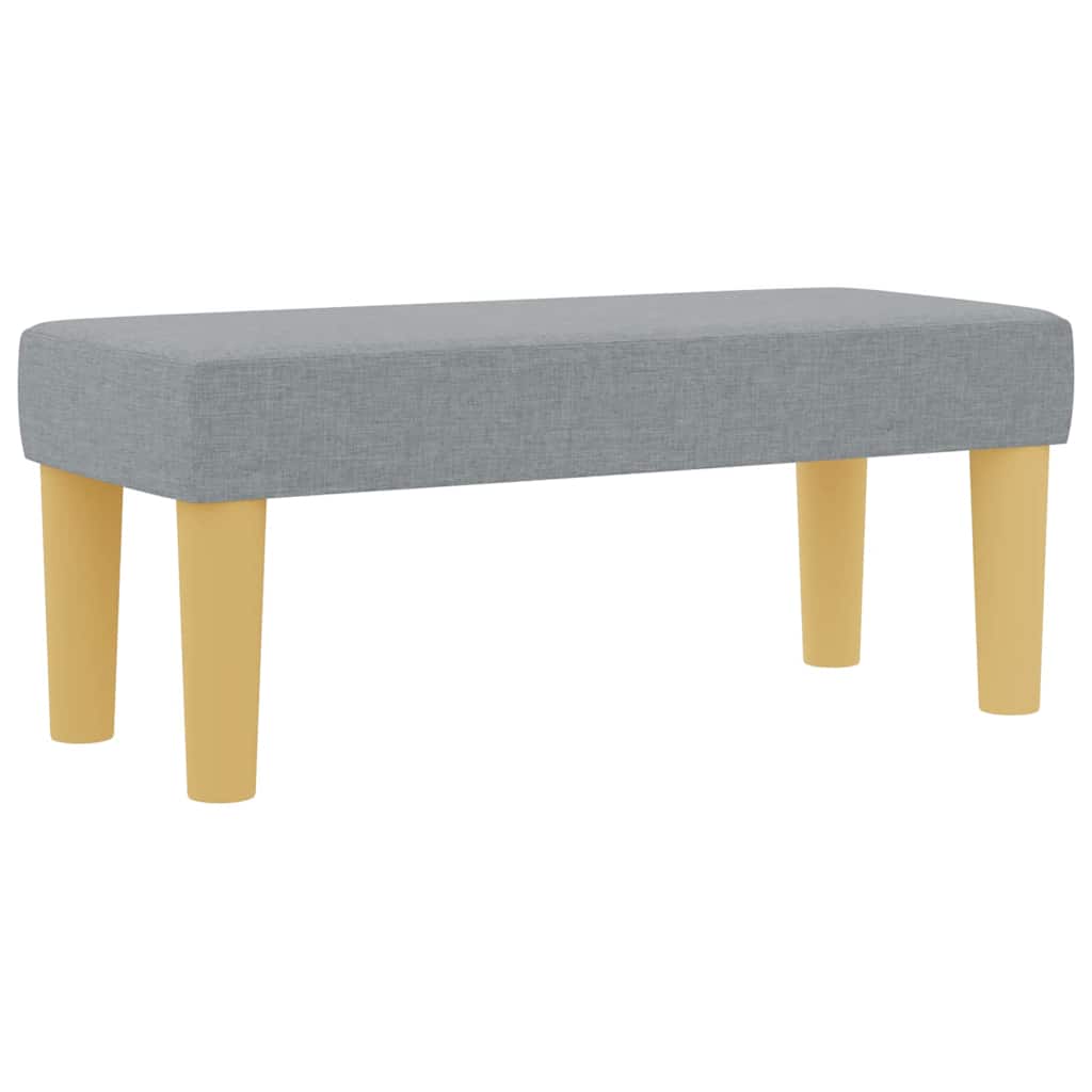 Letto a molle con testiera Grigio chiaro 200 x 80 cm Tessuto | homemem39