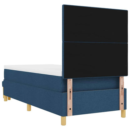 Letto a molle con cuscino con testiera Blu 200 x 80 cm Tessuto | homemem39