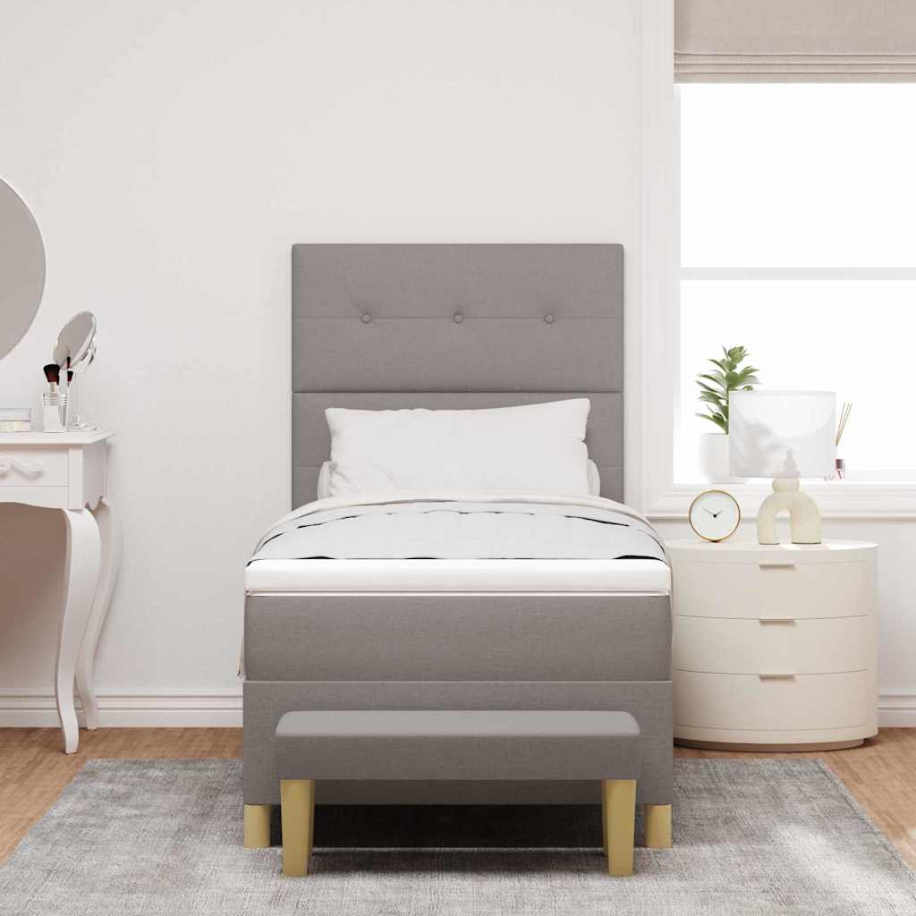 Letto a molle con testiera Talpa 190 x 90 cm Tessuto | homemem39