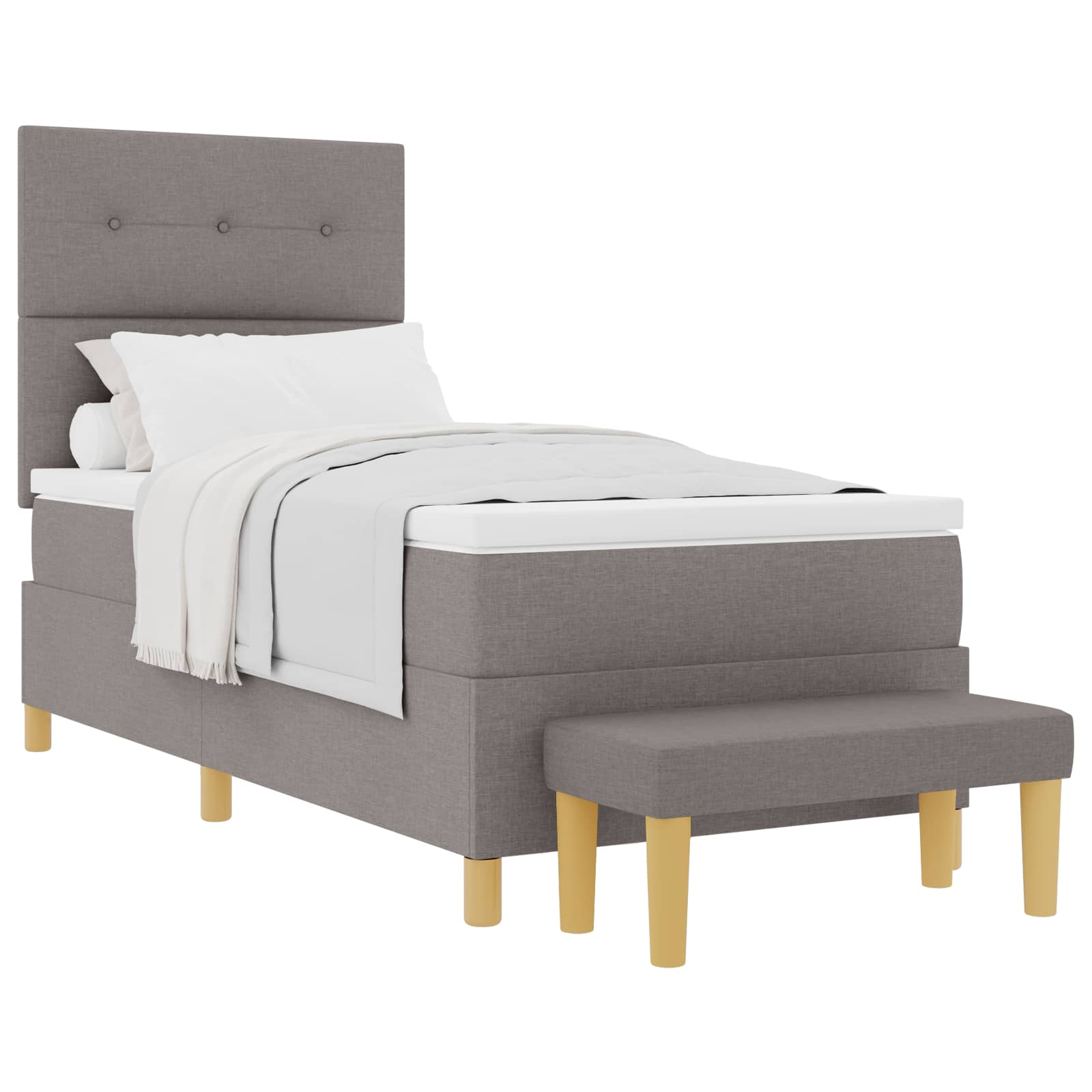 Letto a molle con testiera Talpa 190 x 90 cm Tessuto | homemem39
