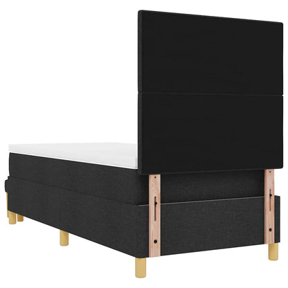 Letto a molle con cuscino Nero 200 x 100 cm Tessuto | homemem39