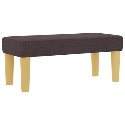 Letto a molle con testiera Marrone Scuro 200 x 100 cm Tessuto | homemem39