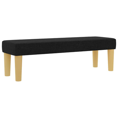 Letto a molle con testiera Nero 190 x 120 cm Tessuto | homemem39