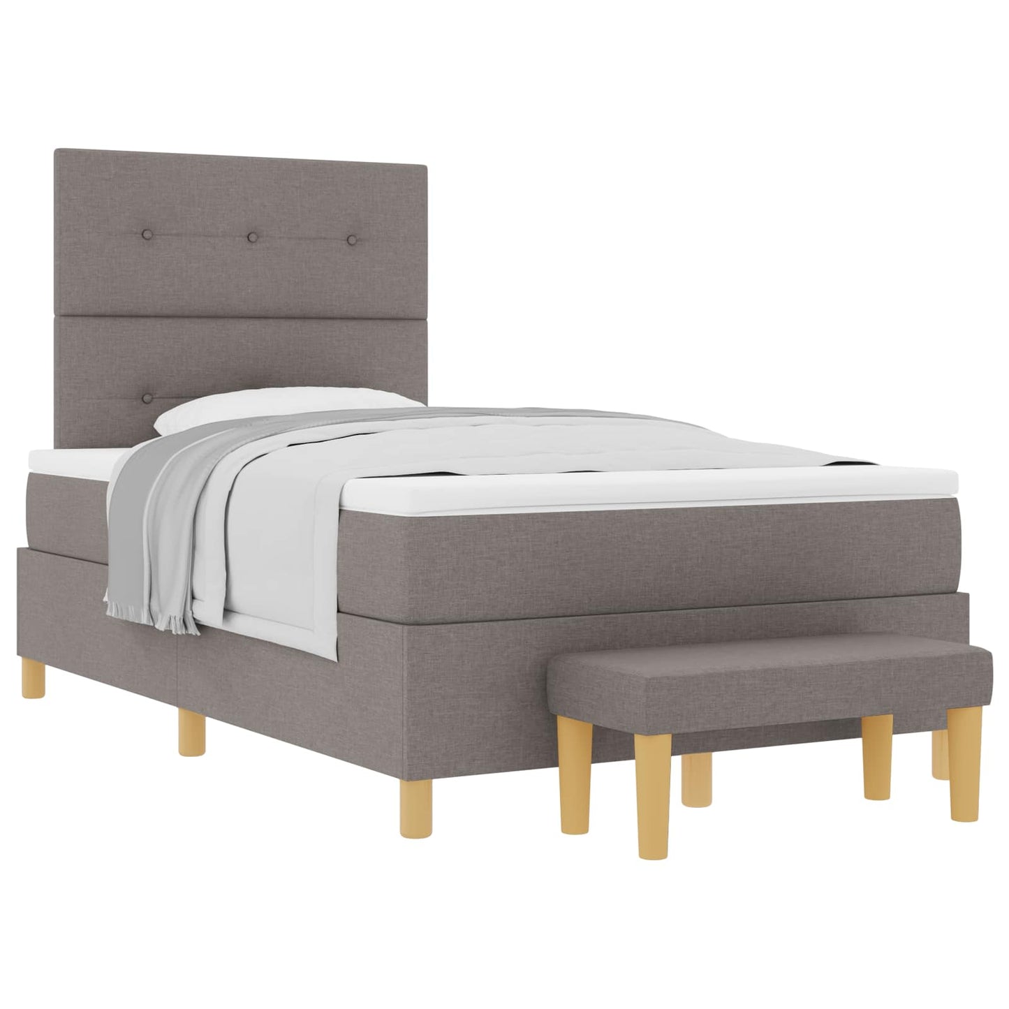 Letto a molle con testiera Talpa 190 x 120 cm Tessuto | homemem39