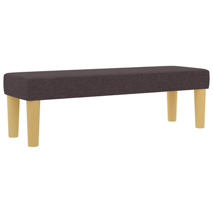 Letto a molle con testiera Marrone scuro 200 x 120 cm Tessuto | homemem39
